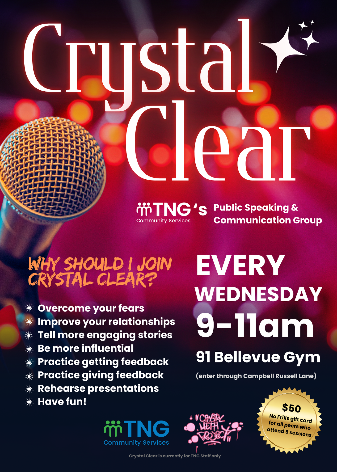 Image for Crystal Clear: Public Speaking & Communication Group